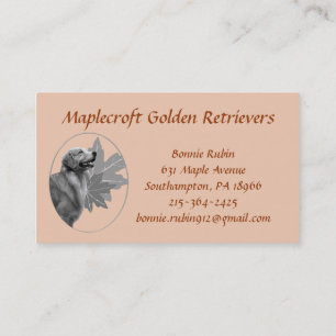 Golden Retriever Maplecroft EMAILBusiness Card