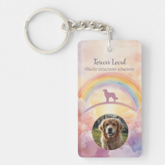 Golden Retriever Memorial Keychain