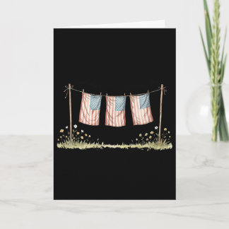 Golden Retriever merica Shirt Patriotic Puppy 4th  Card