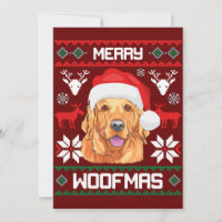 Golden Retriever Merry Woofmas Sweatshirt Dog