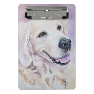 Golden retriever mini clipboard