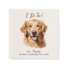 Golden Retriever Modern Dog Wedding Cocktail