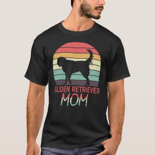 Golden Retriever Mom Retro Vintage Distressed T-Shirt