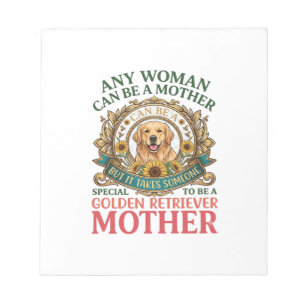 Golden Retriever Mother Dog Sunflowers Bees_1 Notepad