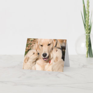 Golden Retriever Mother's Day Note Card