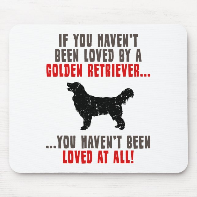Golden Retriever Mouse Pad (Front)