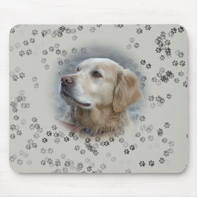 Golden Retriever Mouse Pad (Front)