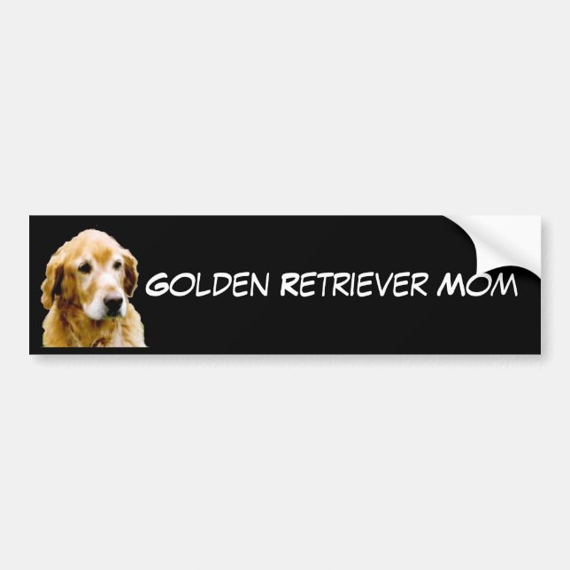 Golden Retriever Mum Bumper Sticker (Front)