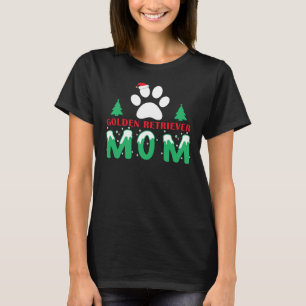 Golden Retriever Mum Christmas Long T-Shirt