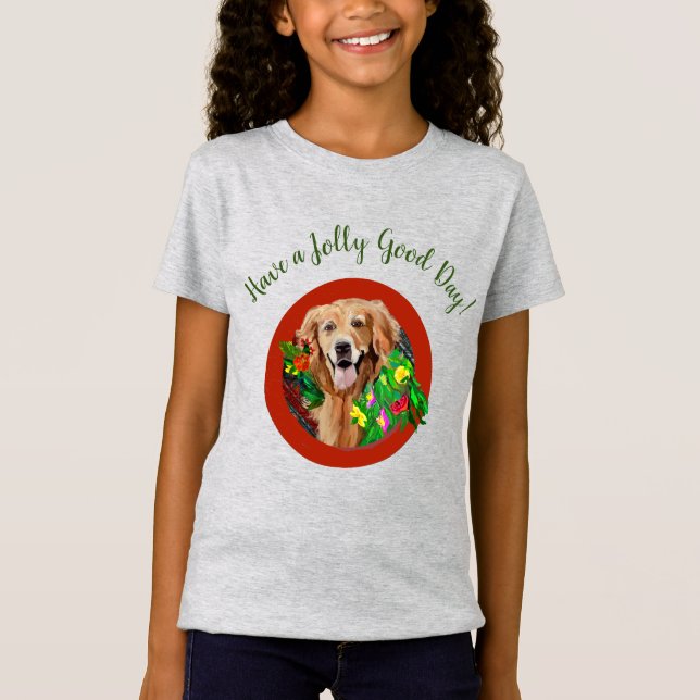 Golden Retriever Mum Cute Dog Breed T-Shirt (Front)