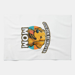 Golden Retriever Mum � Cute Dog Lover Design Tea Towel