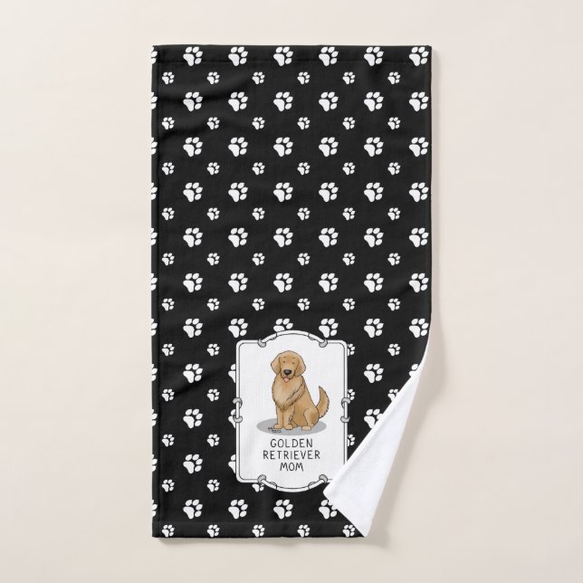 Golden Retriever Mum - Dog Mum Bath Towel Set (Hand Towel)