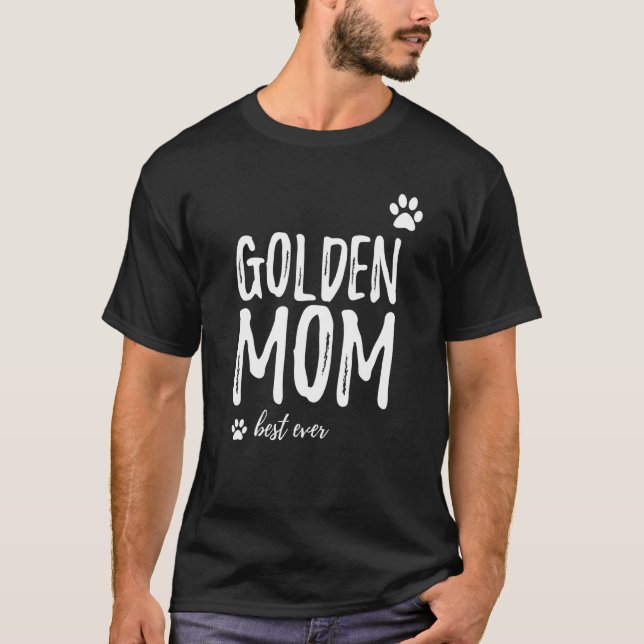 Golden Retriever  Mum Dog Mum T-Shirt (Front)