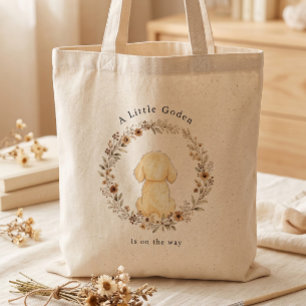 Golden Retriever Mum Elegant Watercolor Dog Lover Tote Bag