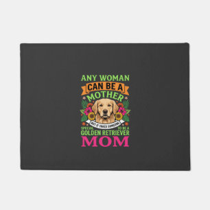 Golden Retriever Mum Floral Dog Lover Doormat