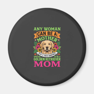 Golden Retriever Mum Floral Dog Lover Magnet