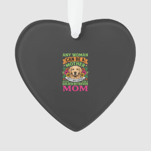 Golden Retriever Mum Floral Dog Lover Ornament