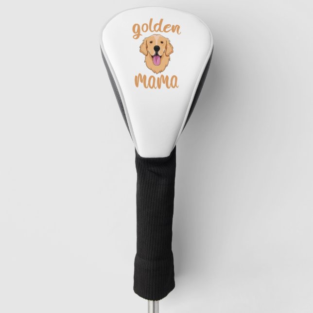 Golden Retriever Mum  Golf Head Cover (Front)