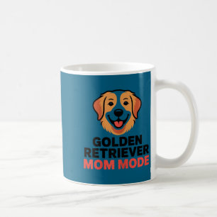 Golden retriever mum mode funny dog lover humour coffee mug