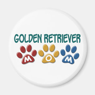 GOLDEN RETRIEVER Mum Paw Print 1 Magnet