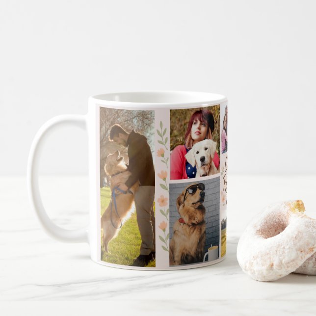 Golden Retriever Mum Personalised Mug - Custom (With Donut)