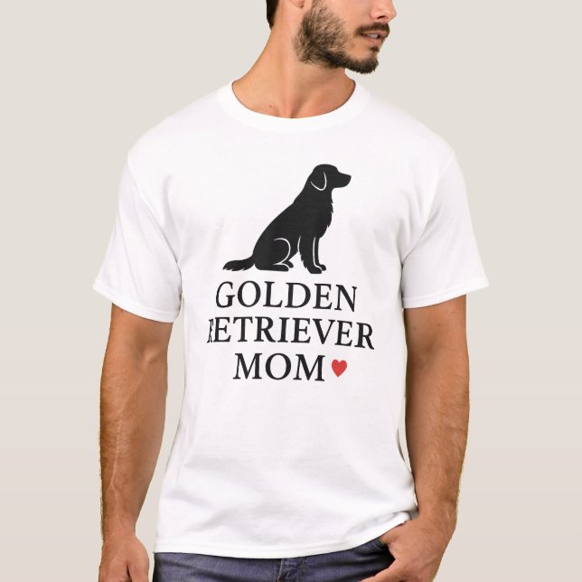 Golden Retriever Mum Proud Dog Parent  T-Shirt (Front)