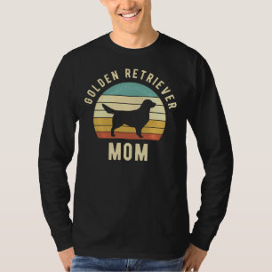 Golden Retriever Mum Retro Cool Funny Dog Mum T-Shirt