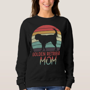 Golden Retriever Mum Retro Vintage Distressed Sweatshirt