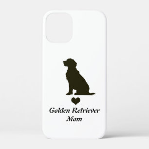 Golden Retriever Mum Silhouette Heart T-Shirt Dog iPhone 12 Mini Case