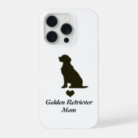 Golden Retriever Mum Silhouette Heart T-Shirt Dog