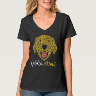 Golden Retriever Mum Sunflowers Apparel for Women T-Shirt