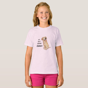 Golden Retriever My Best Friend Custom Name T-Shirt