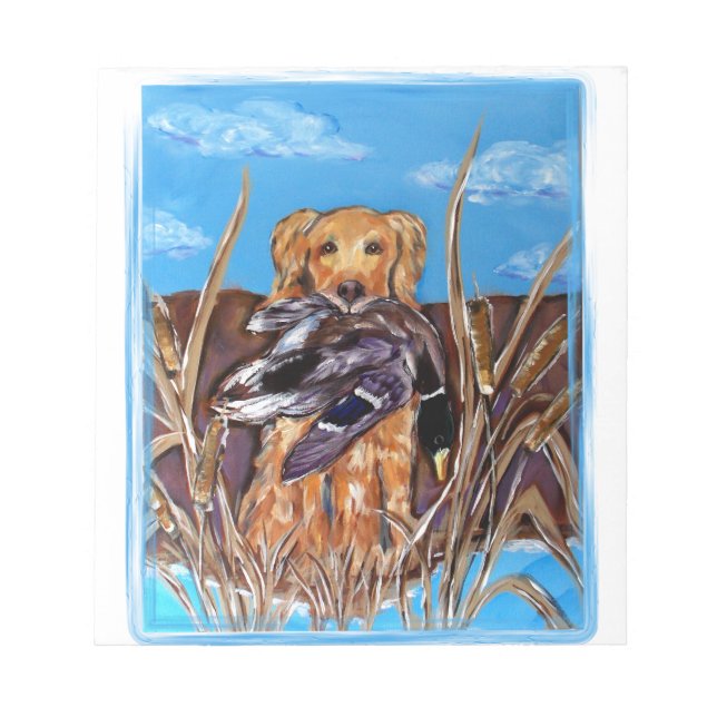 GOLDEN RETRIEVER NOTEPAD (Front)