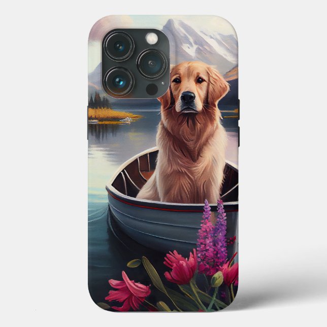 Golden Retriever on a Paddle: A Scenic Adventure Case-Mate iPhone Case (Back)