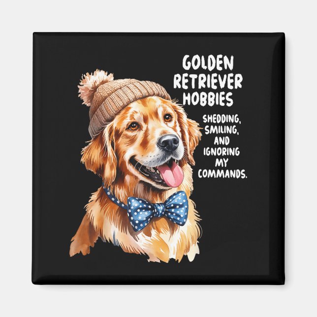 Golden Retriever Outfit Idea For Women &amp; Retri Magnet (Front)