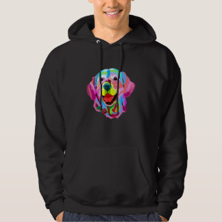 Golden Retriever Painted Artistic Giraffe Hoodie