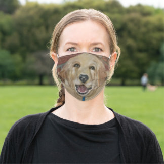 Golden Retriever painting Cloth Face Mask