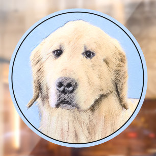 Golden Retriever Painting - Cute Original Dog Art