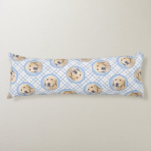 Golden Retriever Painting Cute Original Dog Art Body Cushion