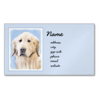 Golden Retriever Painting - Cute Original Dog Art