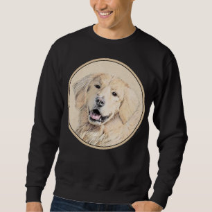 Golden Retriever Painting - Cute Original Dog Art Sweatshirt