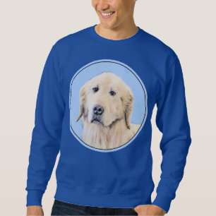 Golden Retriever Painting - Cute Original Dog Art Sweatshirt