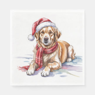 Golden Retriever Paper Napkin