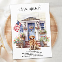 Golden Retriever Patriotic Custom Pet Dog Moving