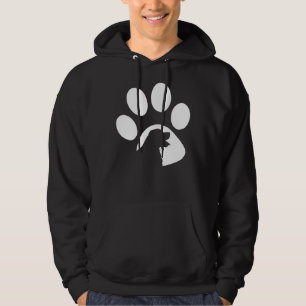 Golden Retriever Paw Silhouette Hoodie