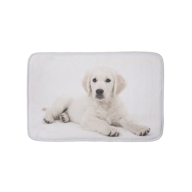 Golden Retriever Photo Bath Mat (Front)