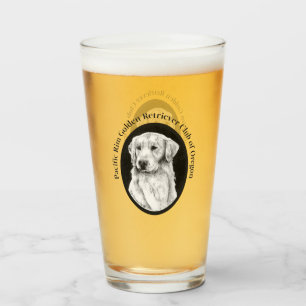 Golden Retriever Pint Glass