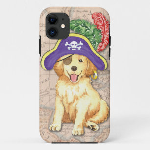 Golden Retriever Pirate iPhone 11 Case