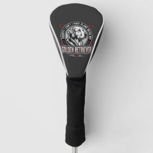 Golden Retriever Plans Dog Badge Design Golf Head Cover