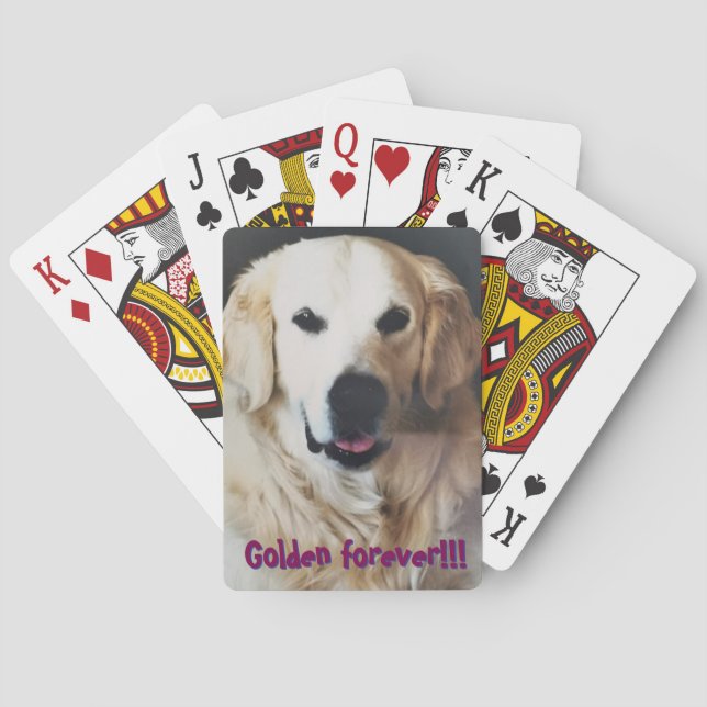 Golden Retriever Poker Playing Cards (Back)